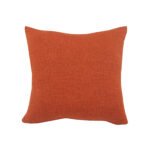 20" X 20" Cinnamon Orange 100% Cotton Zippered Pillow
